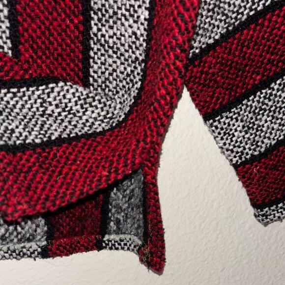 Mexican Baja Hoodie Sweater red and gray unisex - Picture 10 of 16